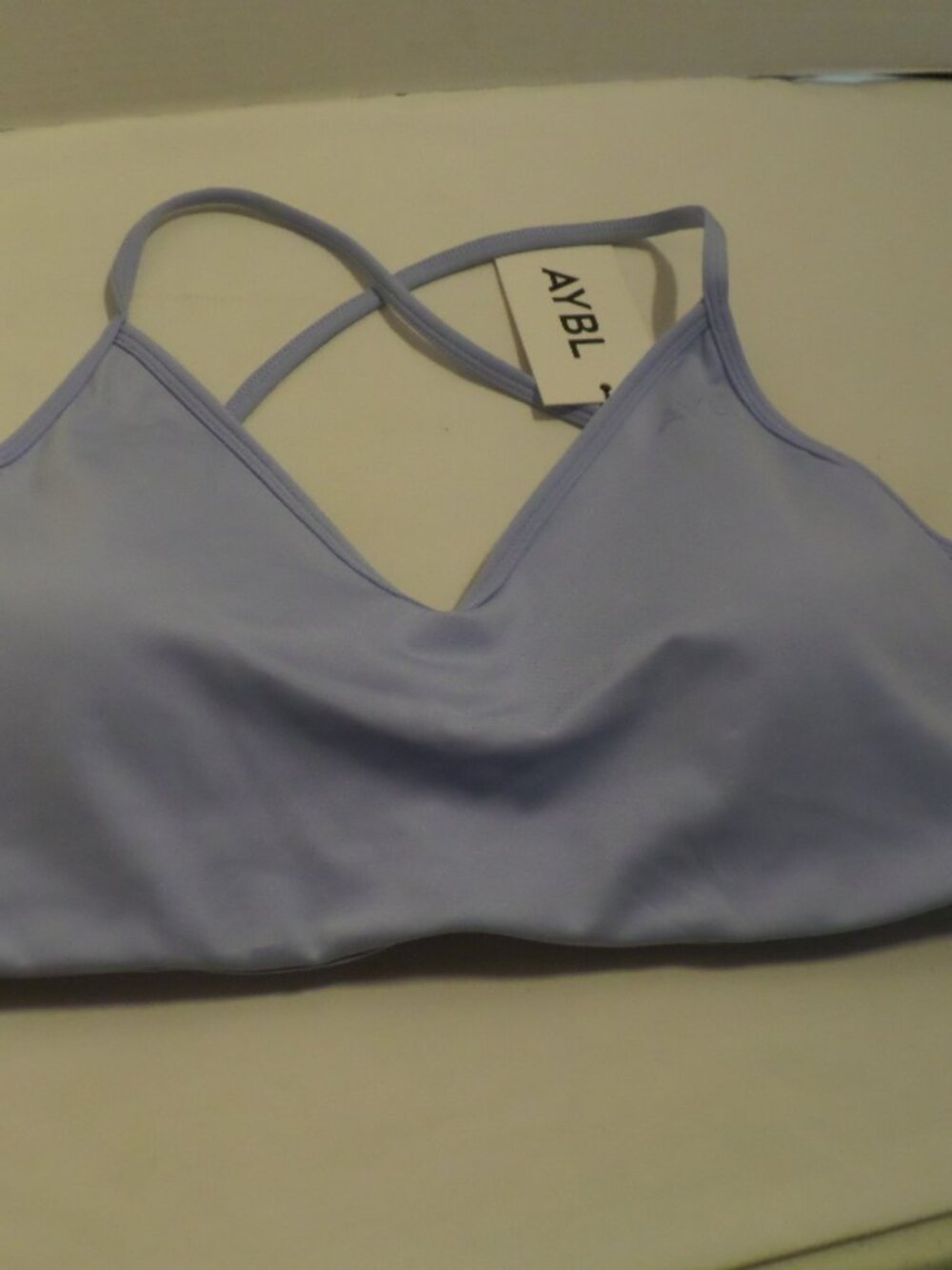 Aybl Essential Crossback Sport Bra Baby Blue –NWT- Size Large